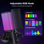 UGREEN CM581 Noise Cancelling RGB USB Desktop Microphone | 96kHz/24-bit Condenser Mic - Image 5