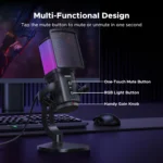 UGREEN CM581 Noise Cancelling RGB USB Desktop Microphone | 96kHz/24-bit Condenser Mic - Image 6