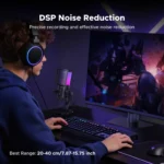 UGREEN CM581 Noise Cancelling RGB USB Desktop Microphone | 96kHz/24-bit Condenser Mic - Image 7